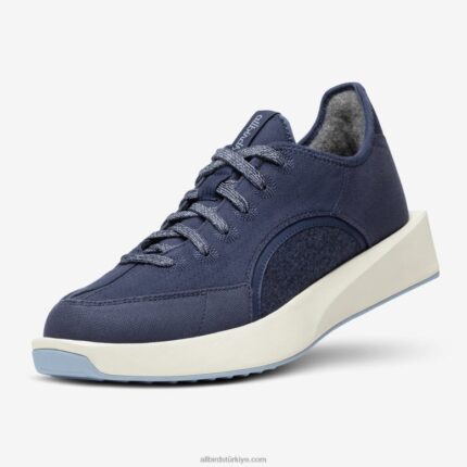 Allbirds erkek yükselticileri L6L2L85 puslu indigo (doğal beyaz taban)