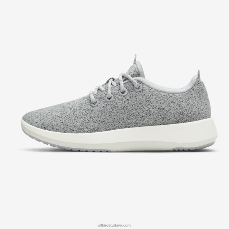Allbirds erkek yün koşucu mizzles L6L2L48 açık gri (doğal beyaz taban) - Image 3