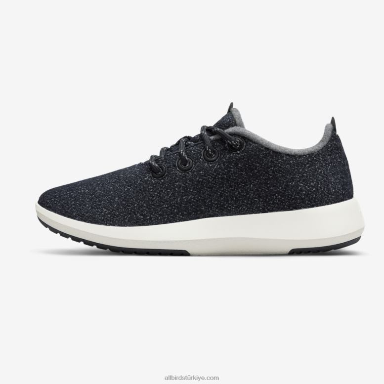 Allbirds erkek yün koşucu mizzles L6L2L49 koyu gri (doğal beyaz taban) - Image 3