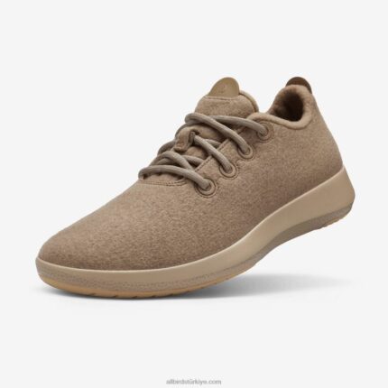 Allbirds erkek yün koşucu mizzles L6L2L50 puslu bej
