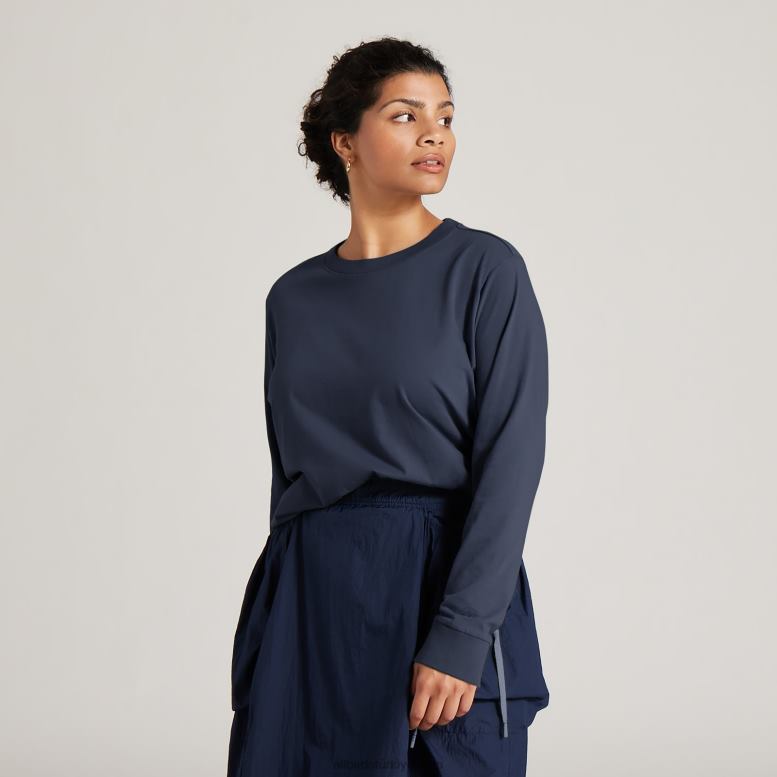 allbirds_kadin_allgood_pamuklu_uzun_kollu_tisort_l6l2l222_puslu_indigo.jpg Allbirds Kadın allgood pamuklu uzun kollu tişört L6L2L222 puslu indigo - Image 1