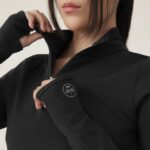 Allbirds kadın performans çeyrek fermuar L6L2L232 doğal siyah - Image 3