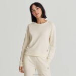 Allbirds kadın r&r sweatshirt L6L2L210 doğal beyaz