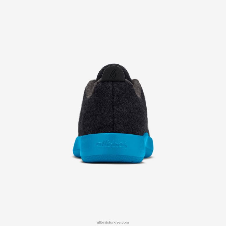 Allbirds küçük kuşlar yün yolluklar - küçük çocuklar L6L2L239 doğal siyah (gelişmiş deniz mavisi taban) - Image 4